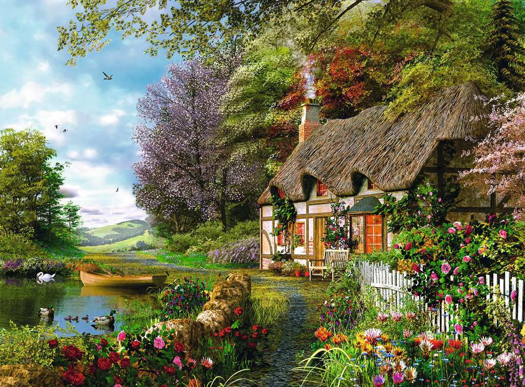 120007005 - RAVENSBURGER 1500PC - COUNTRY COTTAGE