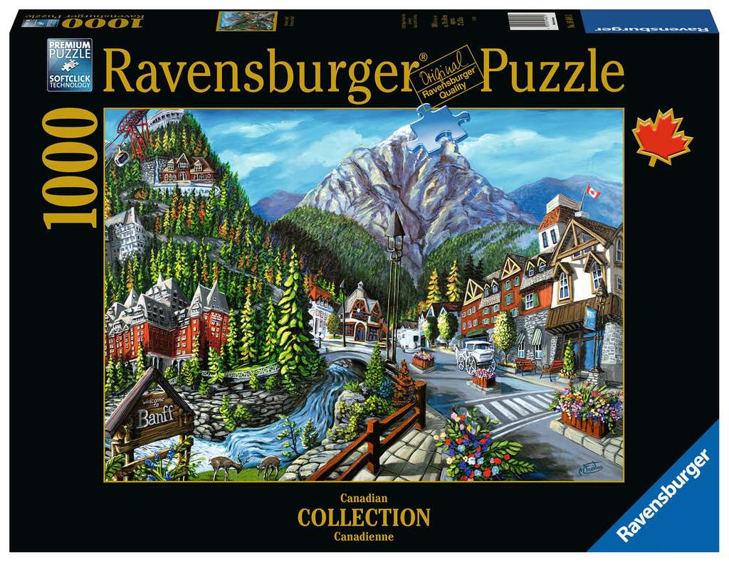 RAVENSBURGER 1000PC - CANADIAN COLLECTION: WELCOME TO BANFF