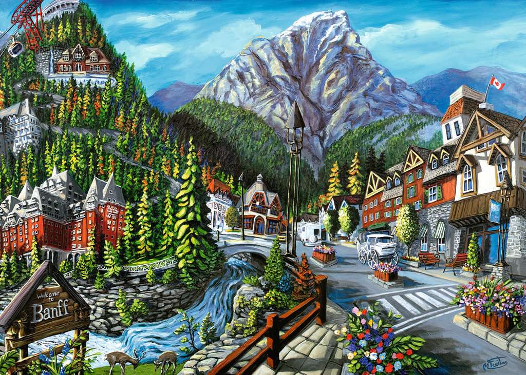 RAVENSBURGER 1000PC - CANADIAN COLLECTION: WELCOME TO BANFF