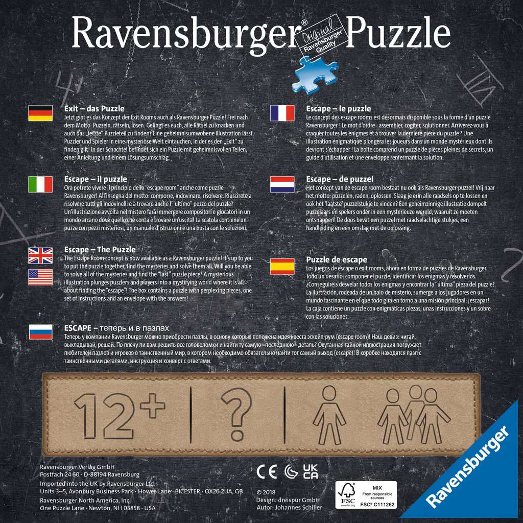 165308 - RAVENSBURGER 368PC - ESCAPE SERIES: THE CURSED GREEN HOUSE