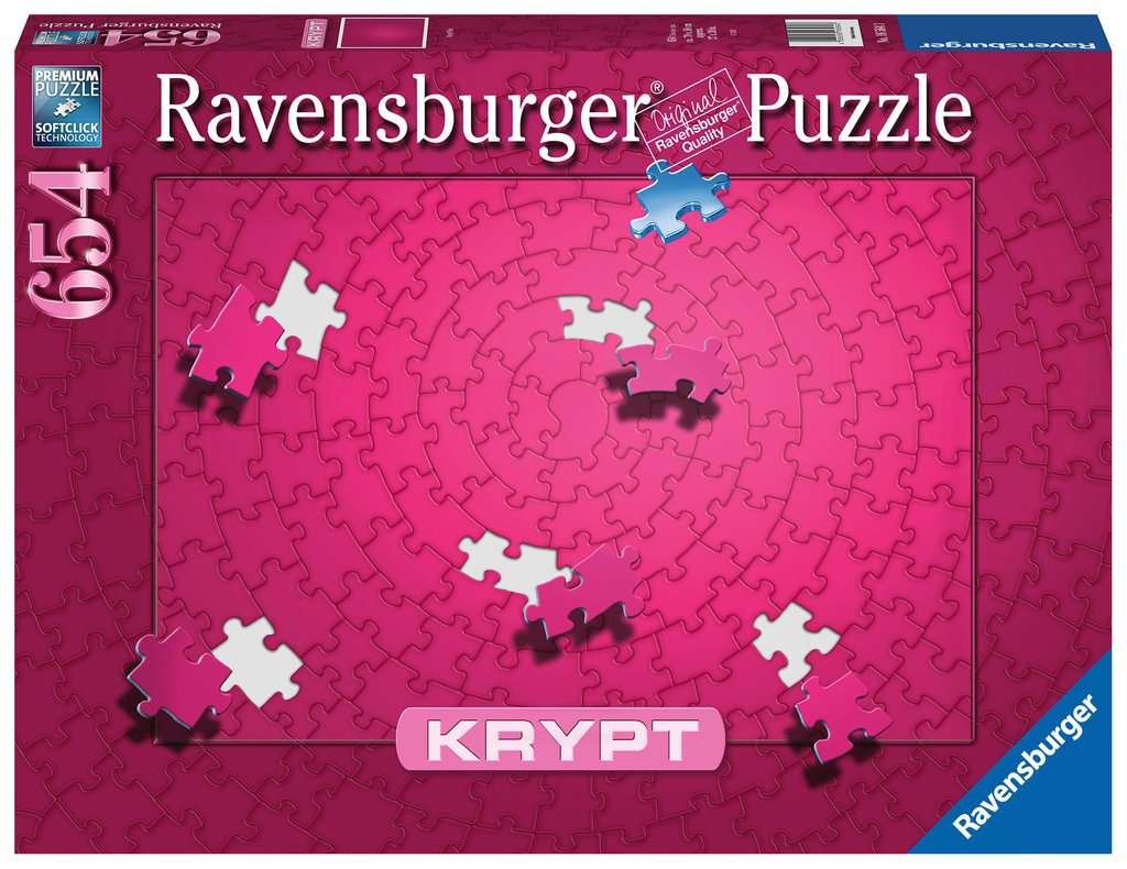 165643 - RAVENSBURGER 654PC - KRYPT SERIES: KRYPT PINK