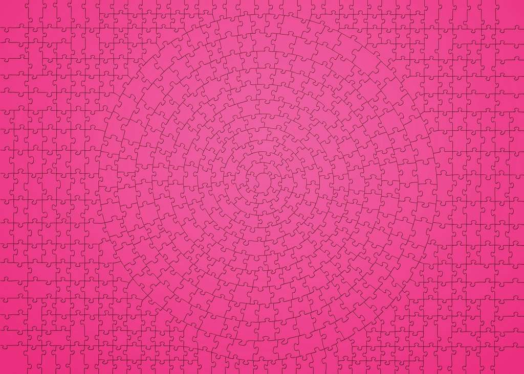 165643 - RAVENSBURGER 654PC - KRYPT SERIES: KRYPT PINK
