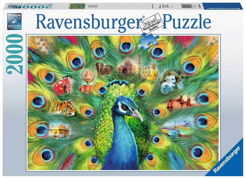 165674 - RAVENSBURGER 2000PC - LAND OF THE PEACOCK