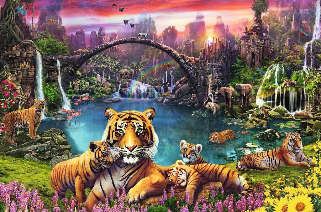 167197 - RAVENSBURGER 3000PC - TIGERS IN PARADISE