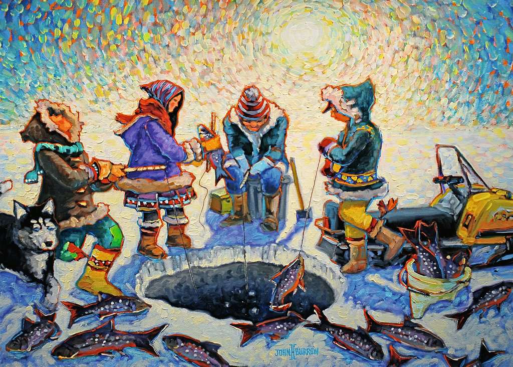 168316 - RAVENSBURGER 1000PC - CANADIAN COLLECTION: ICE FISHING