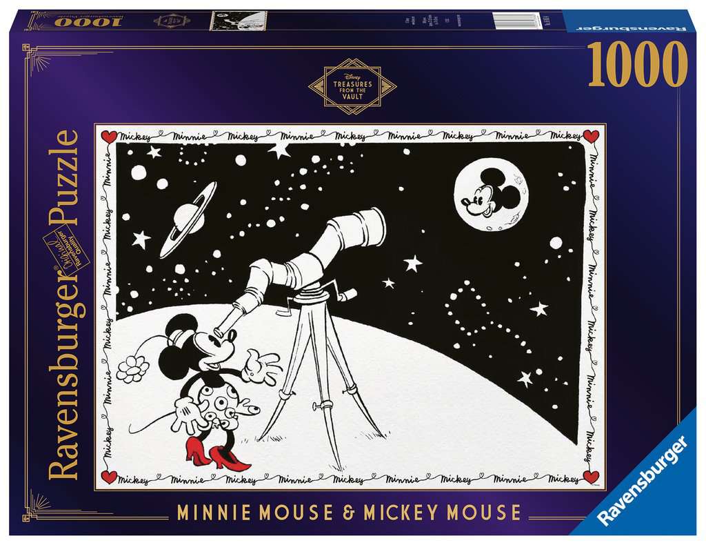 168514 - RAVENSBURGER 1000PC - DISNEY VAULT: MINNIE MOUSE & MICKEY MOUSE