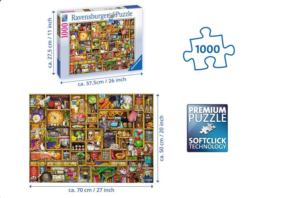 192984 - RAVENSBURGER 1000PC - KITCHEN CUPBOARD