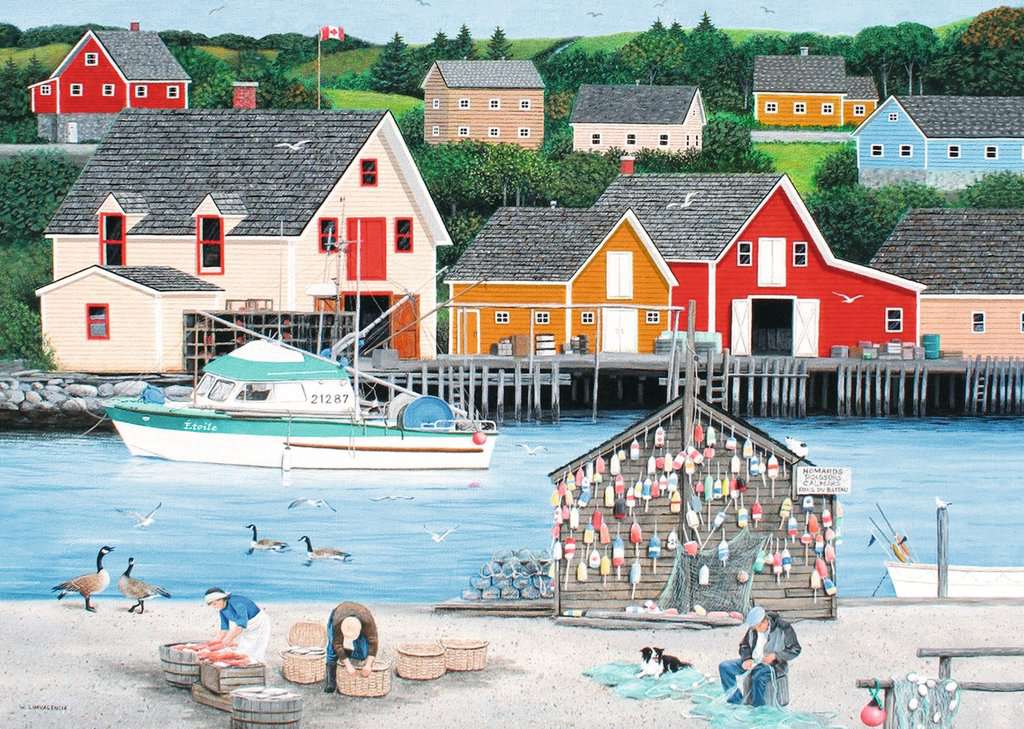 195480 - RAVENSBURGER 1000PC - CANADIAN COLLECTION: FISHERMAN'S COVE