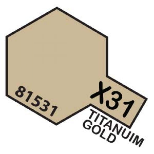 TAMIYA X-31 TITANIUM GOLD SCRYLIC MINI 10ML