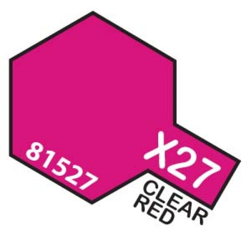 TAMIYA X-27 CLEAR RED ACRYLIC MINI 10ML