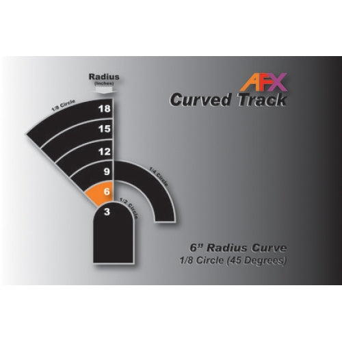 AFX 6in Curve Track 1/8 (2)