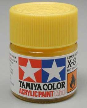 TAMIYA X-8 LEMON YELLOW ACRYLIC MINI 10 ML