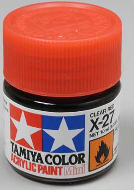 TAMIYA X-27 CLEAR RED ACRYLIC MINI 10ML