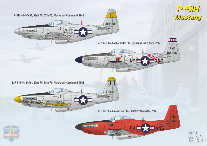 Modelsvit 1/48 P-51H Mustang (USAF)