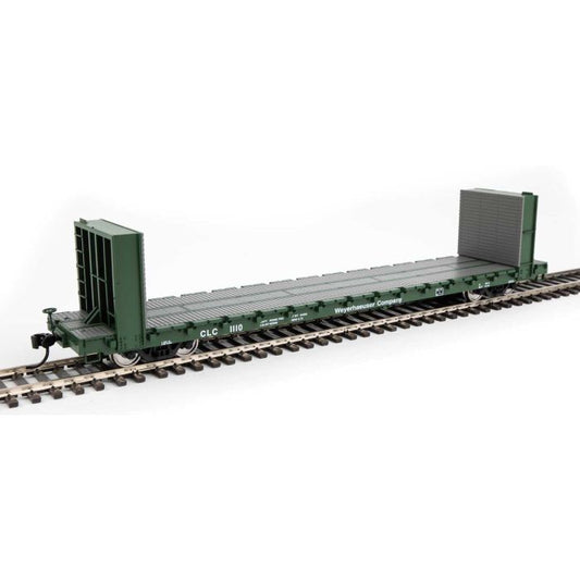 Walthers Mainline 910-5881 HO 60ft P-S Bulkhead Flatcar, Weyerhaeuser #1110