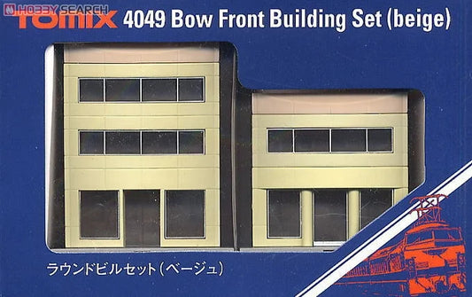 Tomix 4049 Bow Front Building Set (Beige) (N scale)