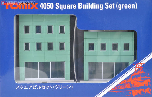 Tomix 4050 Square Building Set (Green) (N scale)