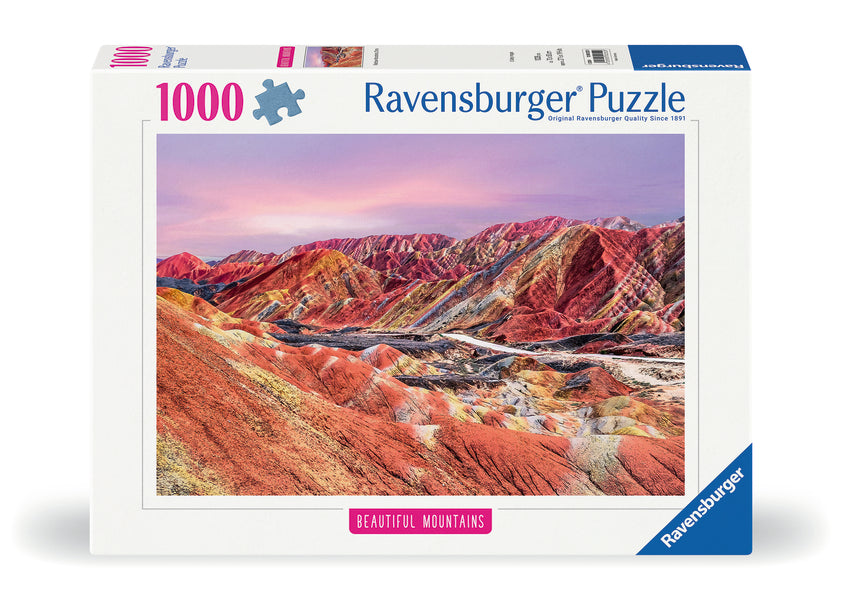 RAVENSBURGER 1000PC- RAINBOW MOUNTAINS, CHINA