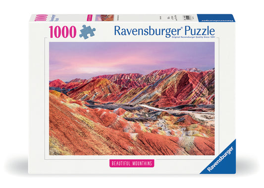 RAVENSBURGER 1000PC- RAINBOW MOUNTAINS, CHINA