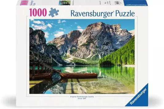 120003632 - RAVENSBURGER 1000PC - PRAGASER WILDSEE, SOUTH TYROL, ITALY