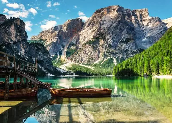 120003632 - RAVENSBURGER 1000PC - PRAGASER WILDSEE, SOUTH TYROL, ITALY