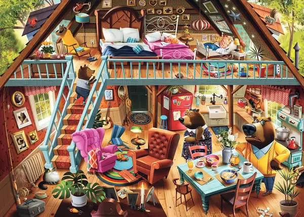 RAVENSBURGER 1000PC - GOLDILOCKS GETS GAUGHT!