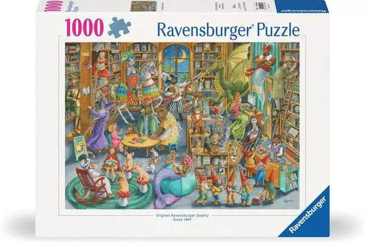 164554 - RAVENSBURGER 1000PC - MIDNIGHT AT THE LIBRARY