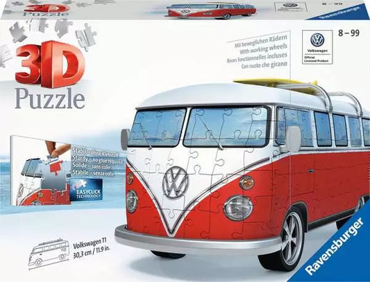125166 - RAVENSBURGER 3D - VW T1 BUS - SURFER EDITION