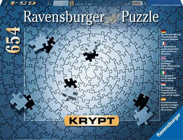 159642 - RAVENSBURGER 654PC - KRYPT SERIES: SILVER