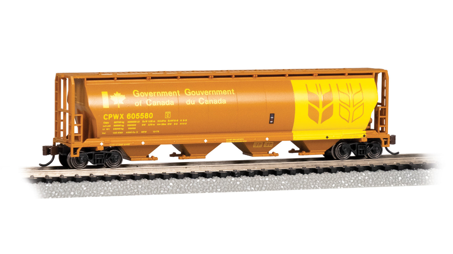 Bachmann 19166 4-Bay Cylindrical Grain Hopper - Government of Canada #605580