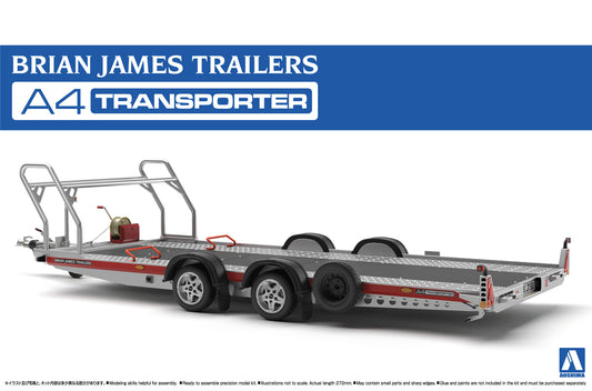 Aoshima 1/24 Brian James A4 Auto Transporter Trailer