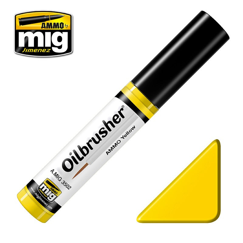 Ammo Mig Oilbrusher - Ammo Yellow