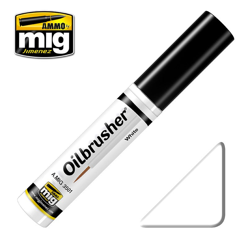 Ammo Mig Oilbrusher - White