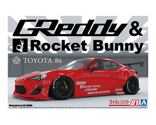 Aoshima 1/24 ZN6 Toyota 86 '12 Greddy&Rocket Bunny Enkei Ver.