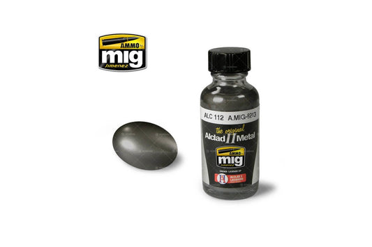 Ammo 8213 Mig Steel Alclad Metallic Paint ALC112, 30ml