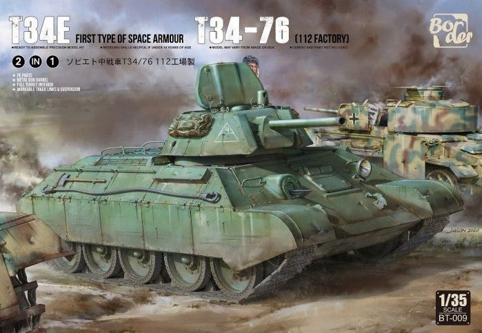 Border Model 1/35 T-34 screened (type 1) &T-3476