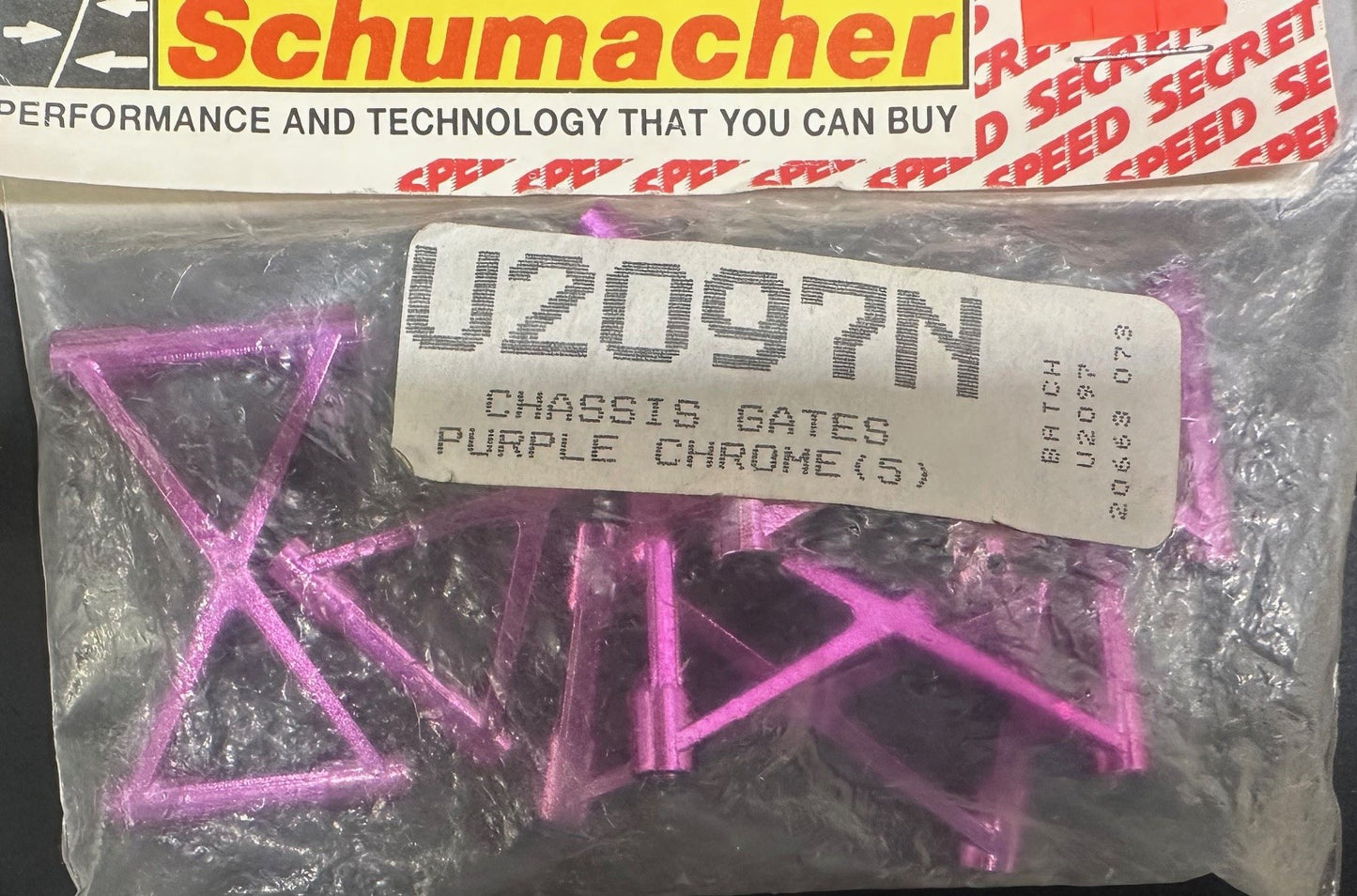 U2097N Schumacher Chassis Gates Purple Chrome
