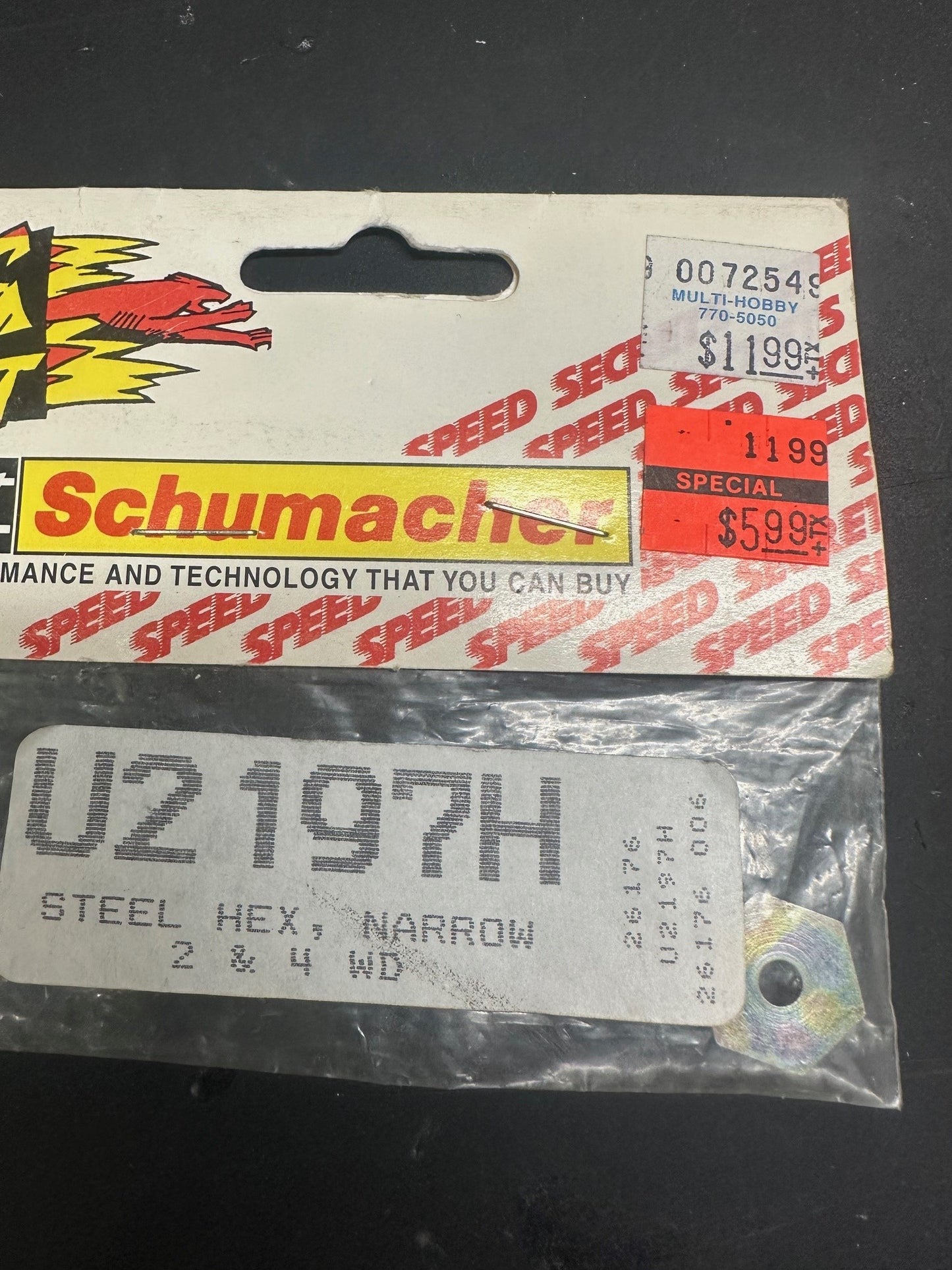 U2197H Schumacher Steel Hex, Narrow 2 & 4 WD