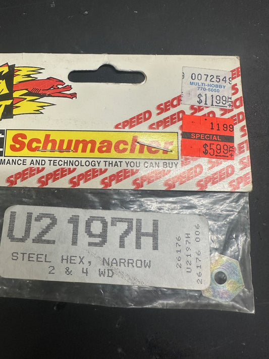 U2197H Schumacher Steel Hex, Narrow 2 & 4 WD