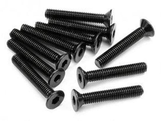 HPI Flat Head Screw M3x18mm Hex Socket Hellfire (10)