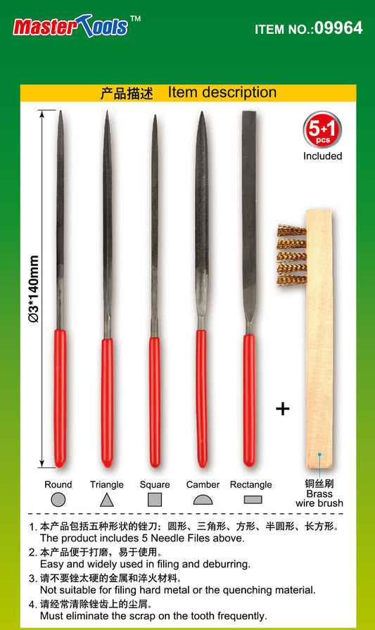 Master Tools Assorted needle files set