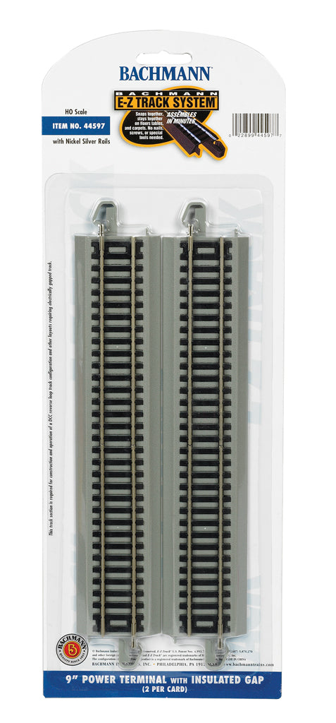 Bachmann HO EZ 9" Power Terminal w/Insulated Gap