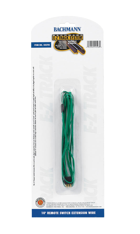 Bachmann 10' Green Switch Extension Wire (All Scales)