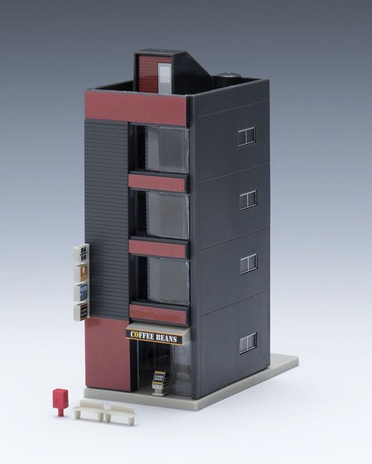 Tomix 4242 Small Size Office Building A (Dark Gray) (N scale)