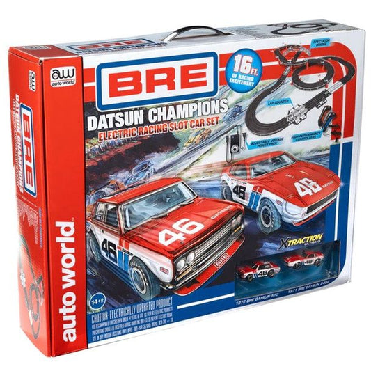 Auto World BRE Datsun Champions 16' Racing Slot Car Set