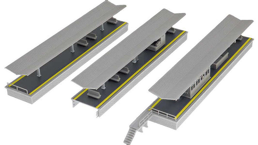 Greenmax 2638 Pre-colored Urban Island Platform Set (N scale)