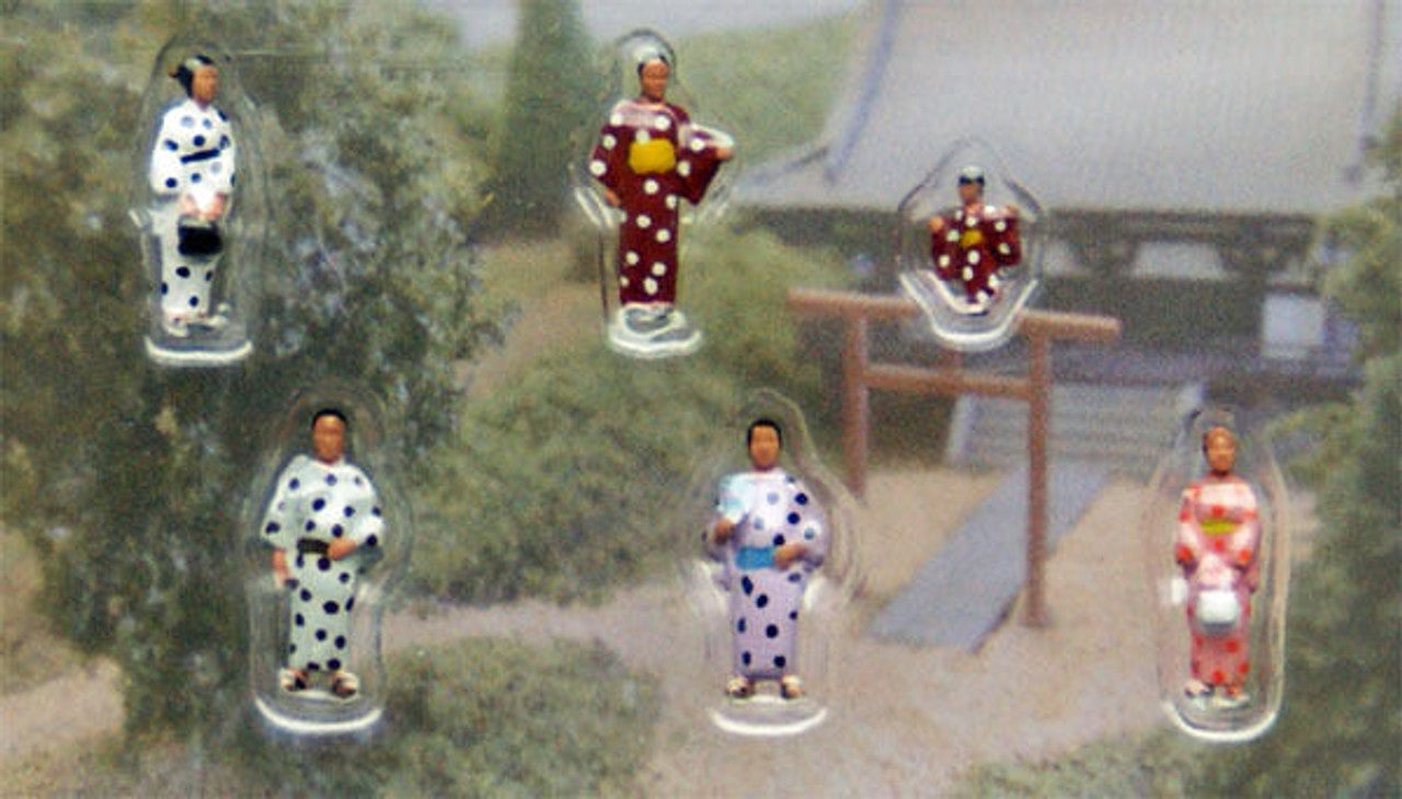 Kato 24-248 Model People 'People in Kimono 2 (Japanese Dress)' (N scale)