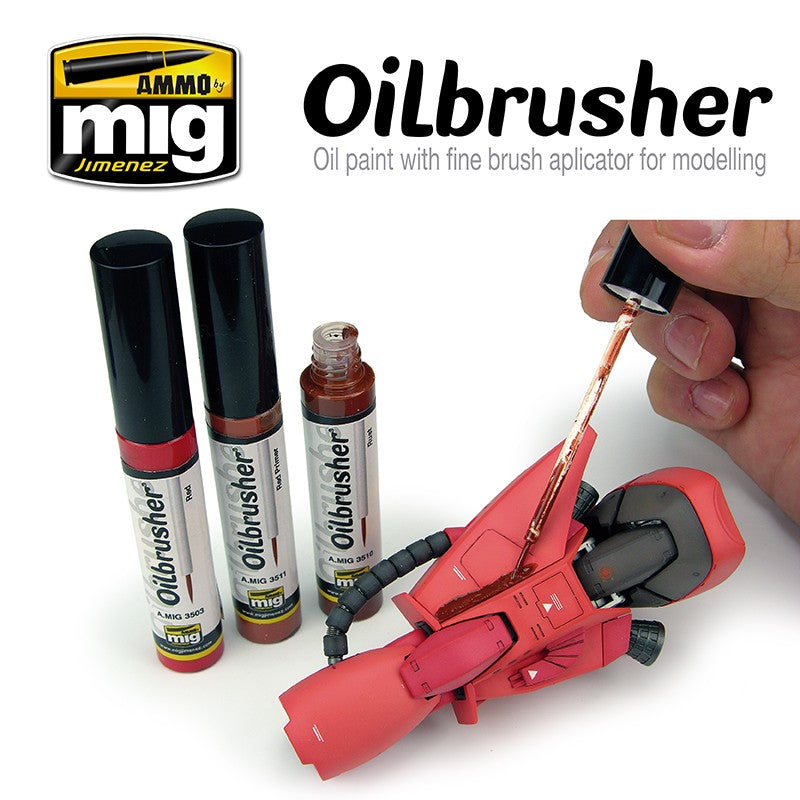 Ammo Mig Oilbrusher - Medium Grey