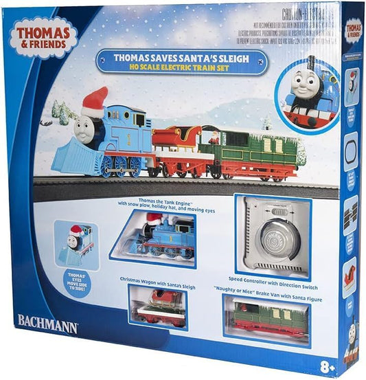 Bachmann Trains - Thomas Saves Santa's Sleigh Ready to Run Electric Train Set - HO Scale