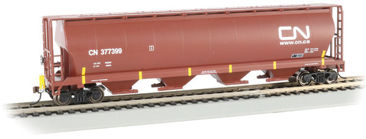 Bachmann 73803 HO Cylindrical Grain Hopper with Flashing End of Train Device - Canadian National #377399
